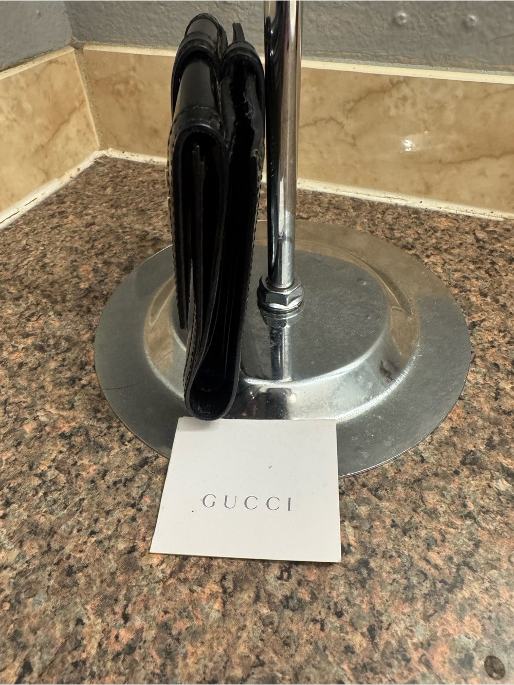 Gucci tom ford💎Patent Leather Compact Wallet with original care card pristine - Picture 5 of 9